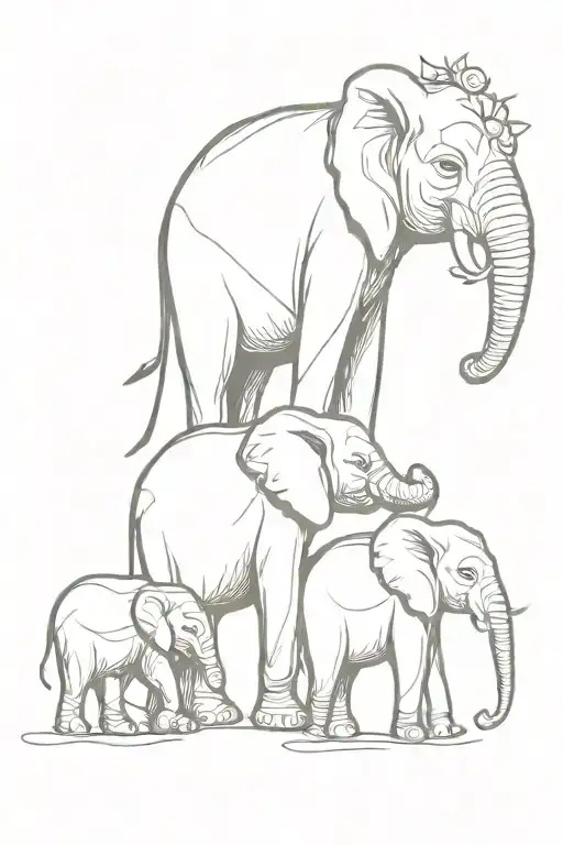 Family Elephant Family