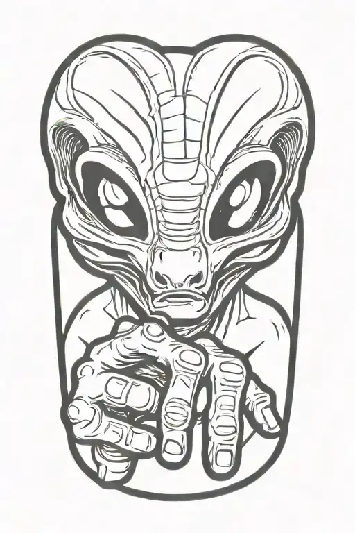 Alien Giving Finger