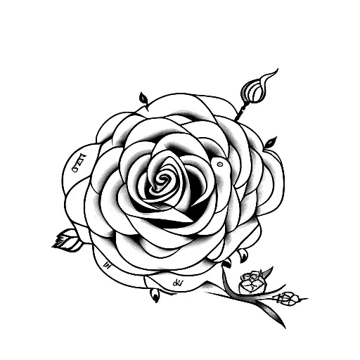 Dog Paw With Rose Designs