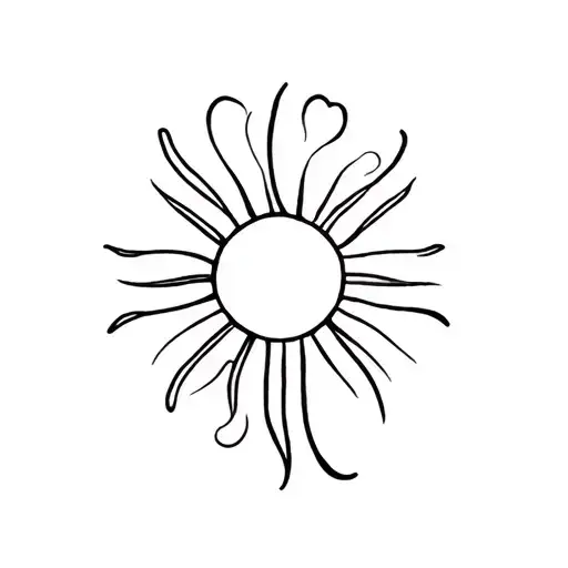 Sun With 4 Leaf Clover