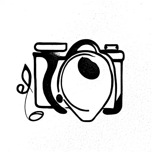 Cute Music & Camera Tatoo