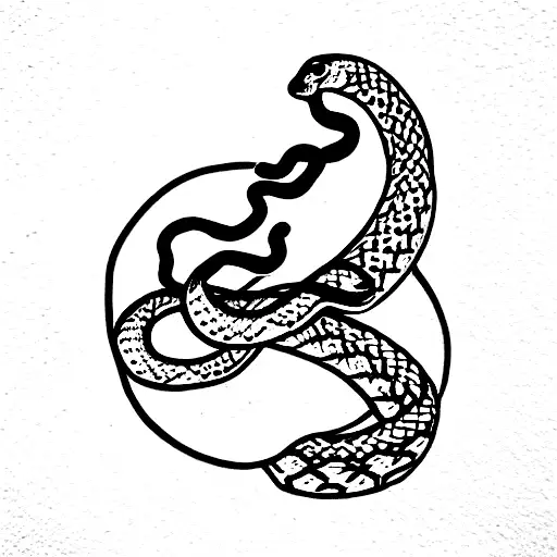 Snake With Jasmine Flower