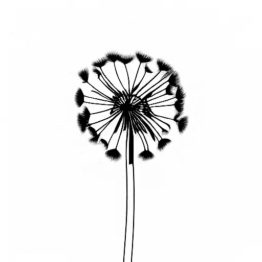 Dandelion With The Name Moonbin Written In The Stem