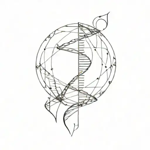 Number 7 And Dna Helix