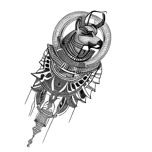 Add A Design Opn The Bottom Of Anubis And Make It Egyptian Vibes