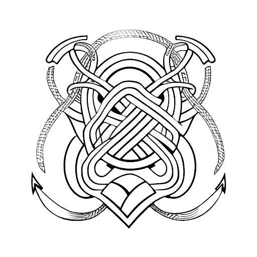 An Anchor Formed By Guitar Strings
