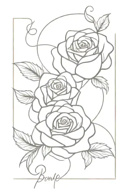 Names With A Rose Intertwined