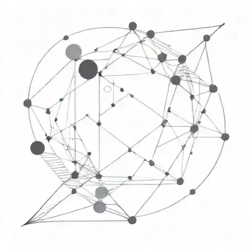 Tesseract Black Grey Tattoo Depicting Various Types