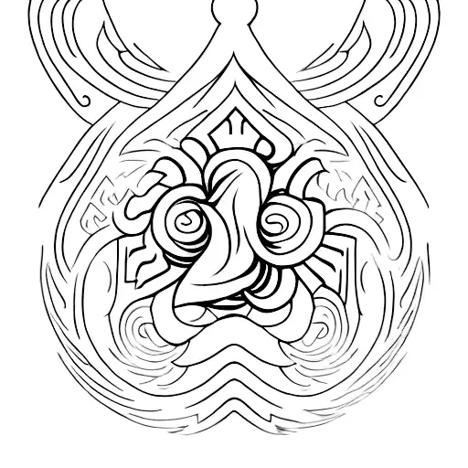 Discipline Symbolized Through A Minimalist Martial Arts Pose