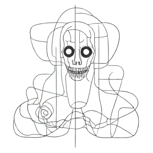 Abstract Art Inspired By Horror Films