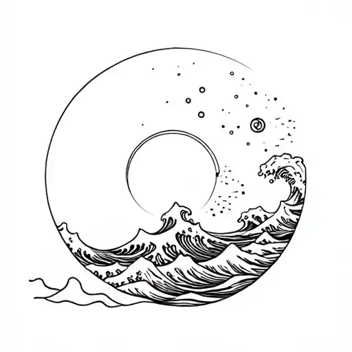 Stoicism And Nature And Ocean Wave Raging And The Universe