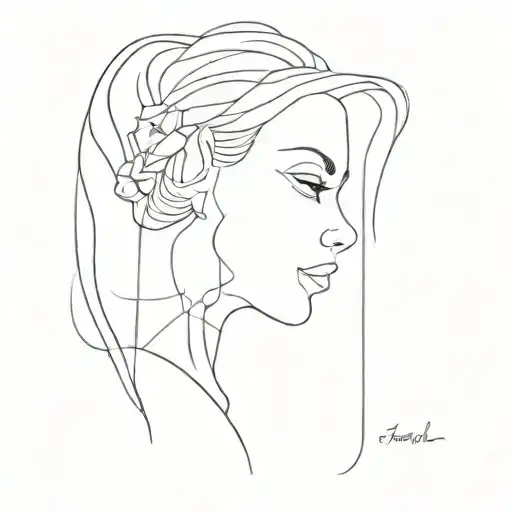 A Small Fine Line Tattoo For A Fashion Designer