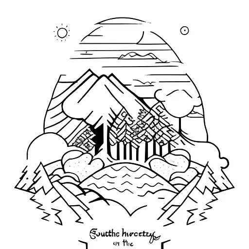 Southern Germany Forest Line