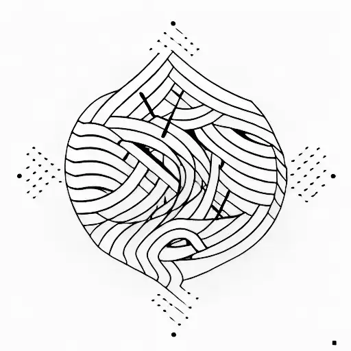 Sheet Music Flowing Through The Lines Of An Architectural Structure