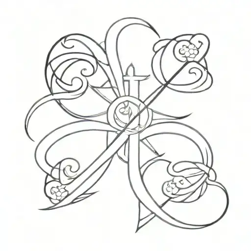 Chi Ro Catholic Tattoo Inspired Tattoo Design Featuring