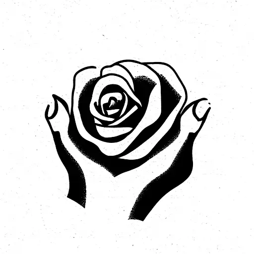 A Hand Delivering A Rose