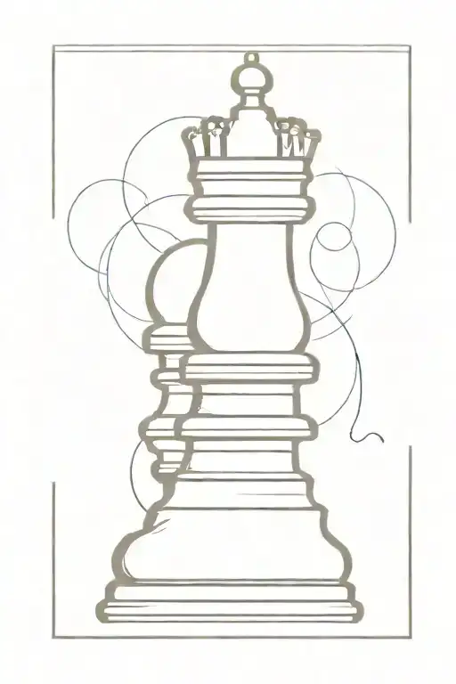 Chess Pawn That Casts Shadow Of Chess King