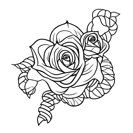 Swart With Snake And Roses