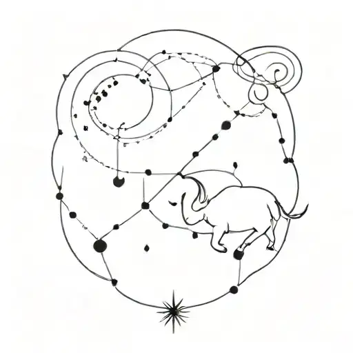 Matching Zodiac Constellation Map Cancer And Taurus