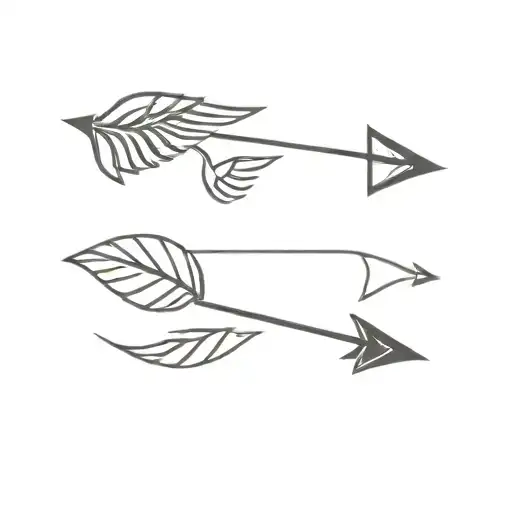 Arrow And Angel Wings