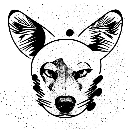 Outline Of African Wild Dog