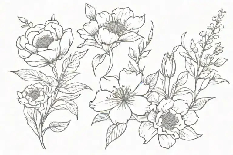 Birth Flower Bouquet