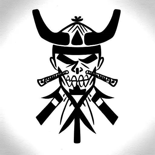 Samurai With Skulls