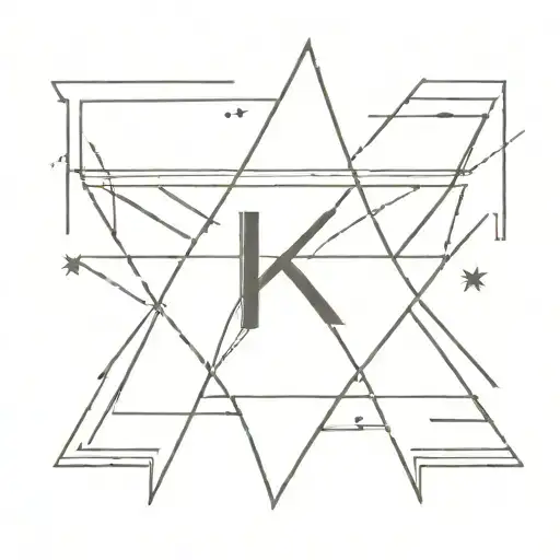 Nort Star And Letter K