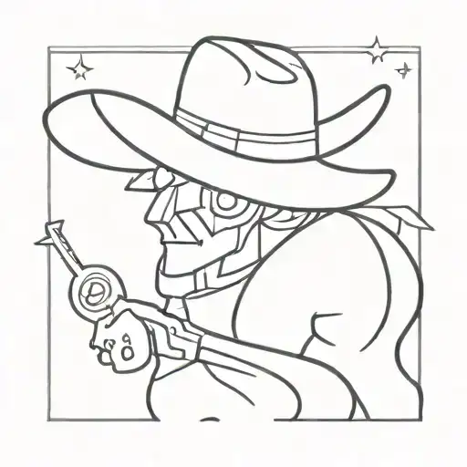 Ghost Cowboy Cartoon