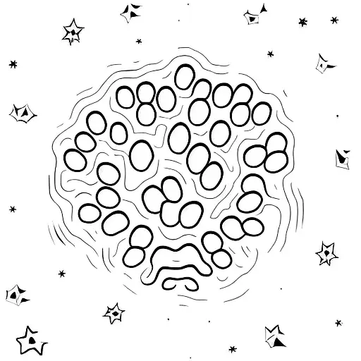 Dog Paw Surrounded By Stars