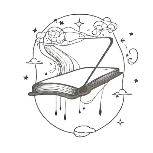 Book With Magic Coming Out Of It