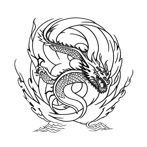 The Quote 'Win Or Learn' Written In The Shape Of A Dragon