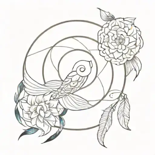 Dream Catcher With Koi Fish Yin Yang