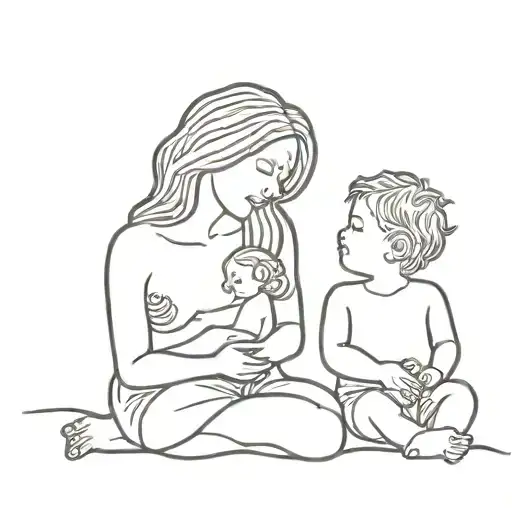 Represents A Tattoo That Represents The Connection Between Mother And Child
