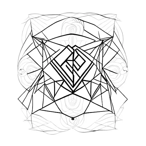 Geometric Design Featuring The Word 'Respect'