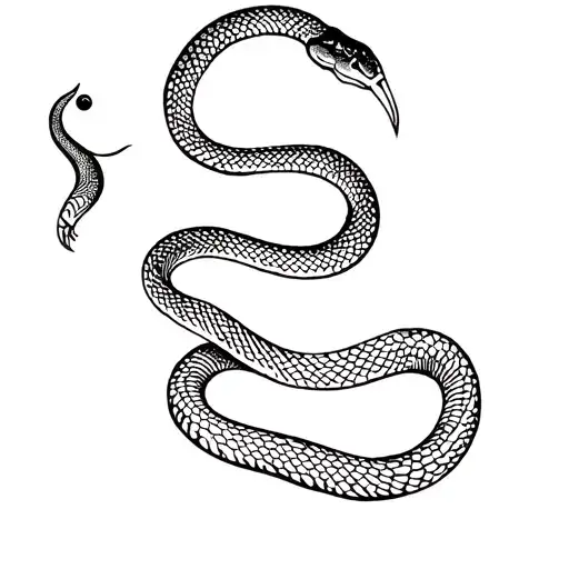 Small Fine Line Snake