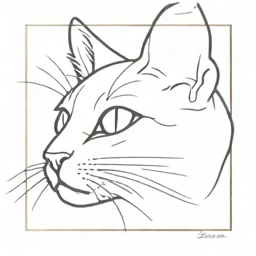 Black Cat Looking Forward