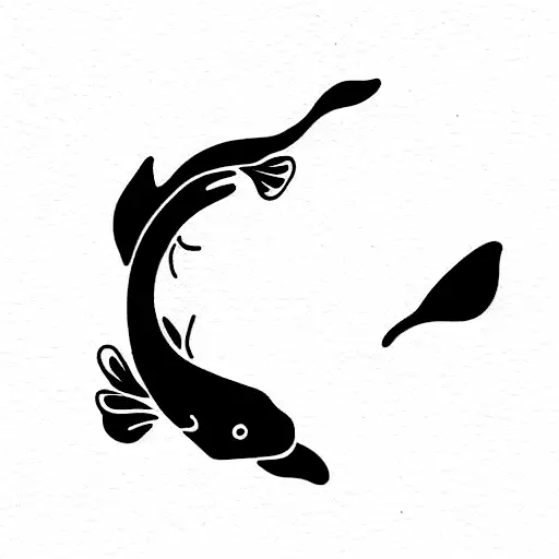 Koi Fish With Letter A