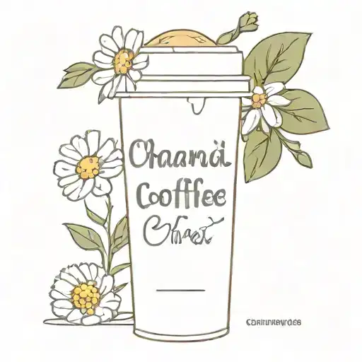 Chamomile Coffee Cherry Shaker Karma Text With Icon Font
