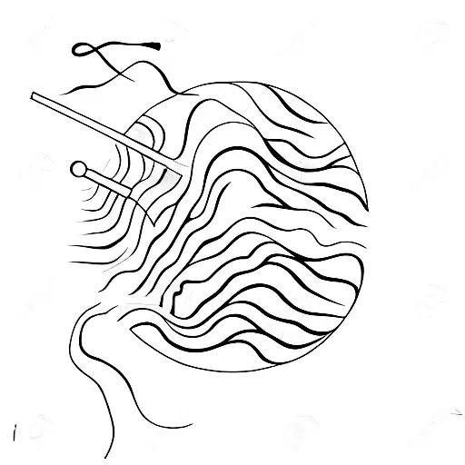 A Minimalist Representation Of Water Flowing Through A Surgical Scalpel