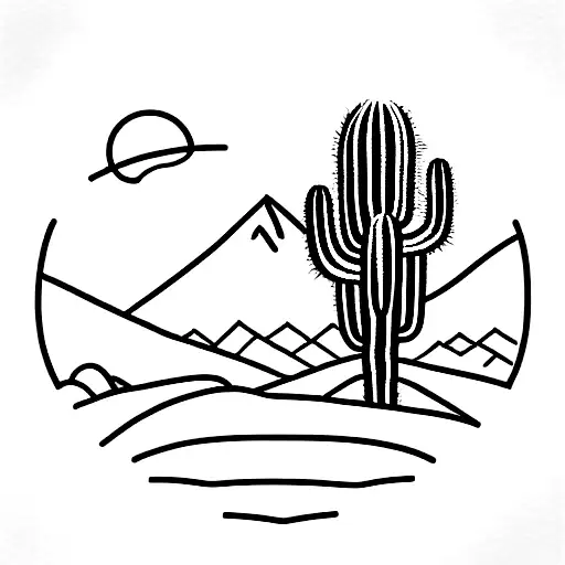 Mountain Desert Cactus Ocean Camping