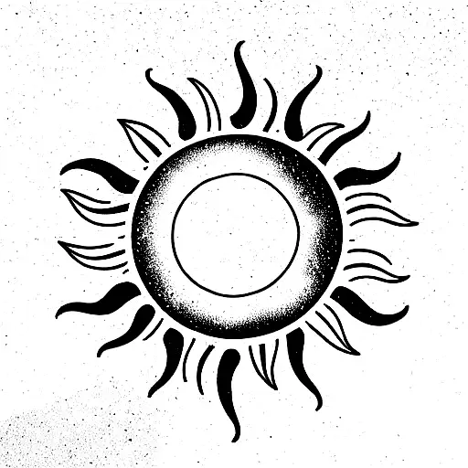 Virgo Symbol With A Sun