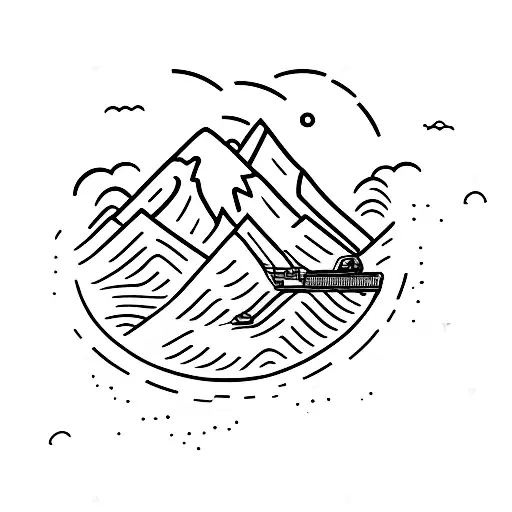 Moving Truck Lifting A Mountain