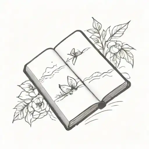 A Tiny Book Style Illustration