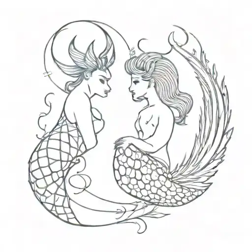 Mix Capricorn And Mermaid