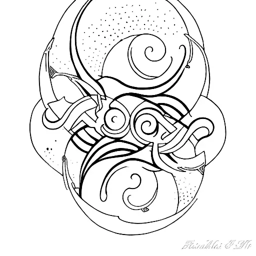 A Representation Of Art Merging Under A Crescent Moon