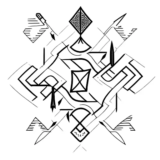 An Arrow Taking Unexpected Turns And Ending With Three Arrows On Different Directions