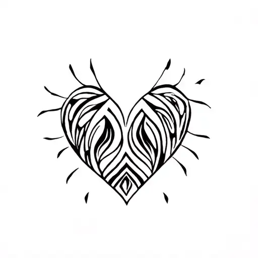 Native Tribal Art Heart