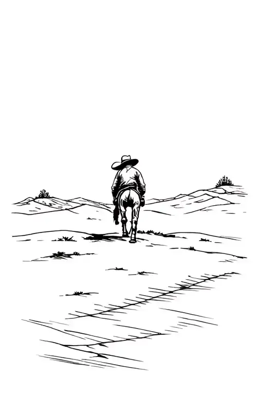 Cowboy In The Desert