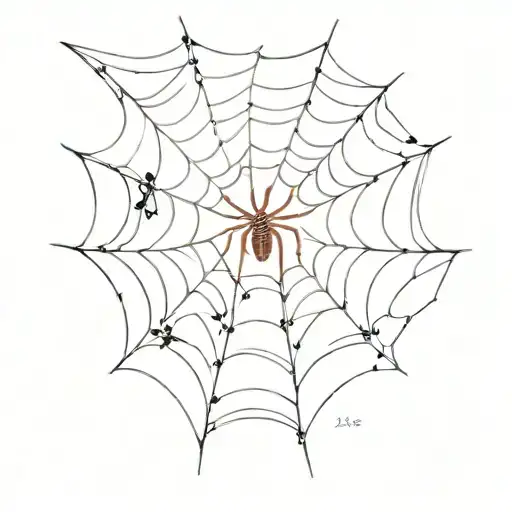 Spider Web Writing Saying Jase
